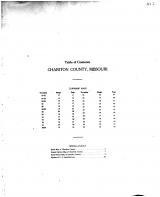 Table of Contents, Chariton County 1915 Microfilm